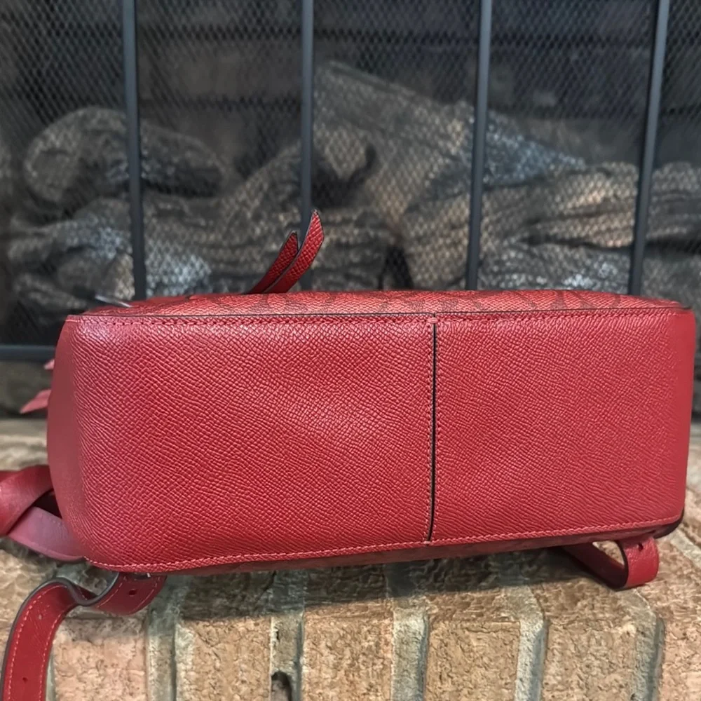 Coach Signature Red Backpack - Picture 8 of 10